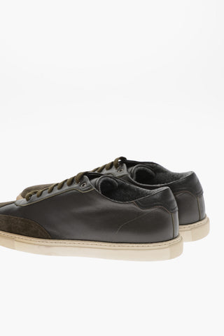 ID Suede Toe Leather Low-top Sneakers