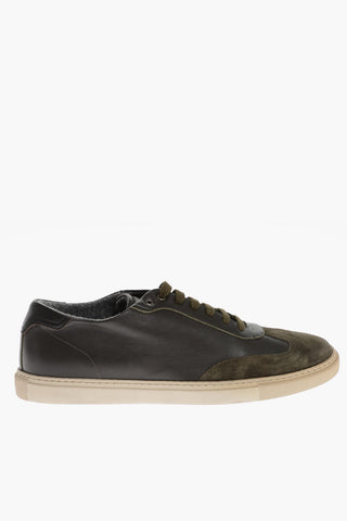 ID Suede Toe Leather Low-top Sneakers
