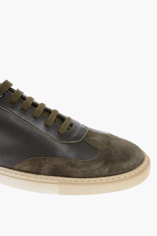 ID Suede Toe Leather Low-top Sneakers