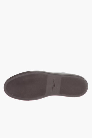 ID Sneakers in Pelle con Lacci a Contrasto
