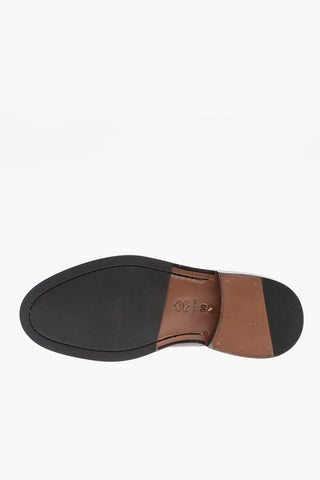 ID Leather Brogue Derby Shoes with Cuir Sole