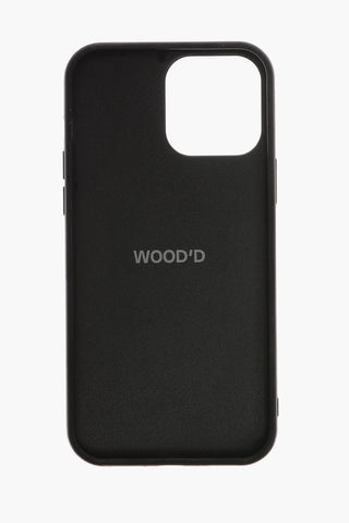 Geometrical-Motif Wooden QUARTZ Iphone 13 Pro Max Hard Case
