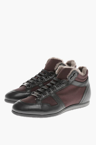 ID Eco-fur Lined High-top Sneakers