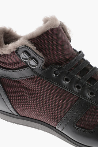 ID Eco-fur Lined High-top Sneakers