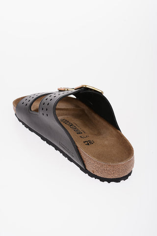 Double Buckle Leather ARIZONA BOLD CAP Sandals