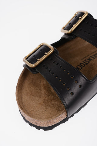 Double Buckle Leather ARIZONA BOLD CAP Sandals