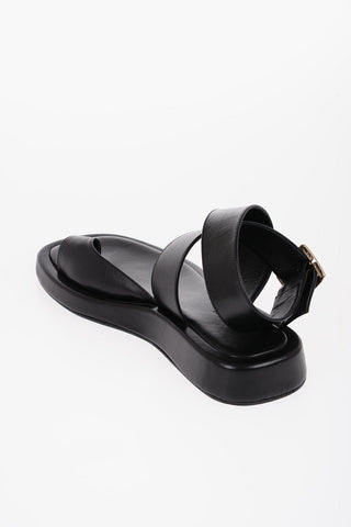 Leather ROSIE 4 Thong Sandals with Golden Buckle