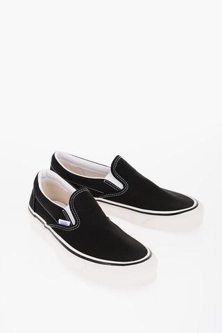 ANAHEIM FACTORY Cotton CLASSIC 6 Slip-On Sneakers with Contrast Sole