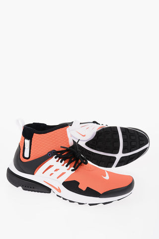 Fabric AIR PRESTO MID UTILITY Sneakers with Side Zip and Contrasting Details