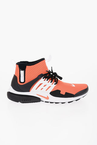 Fabric AIR PRESTO MID UTILITY Sneakers with Side Zip and Contrasting Details