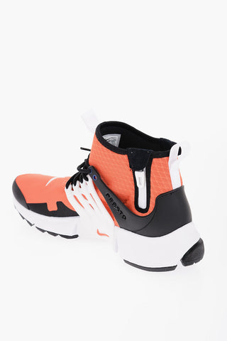 Fabric AIR PRESTO MID UTILITY Sneakers with Side Zip and Contrasting Details