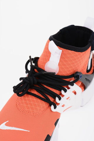 Fabric AIR PRESTO MID UTILITY Sneakers with Side Zip and Contrasting Details