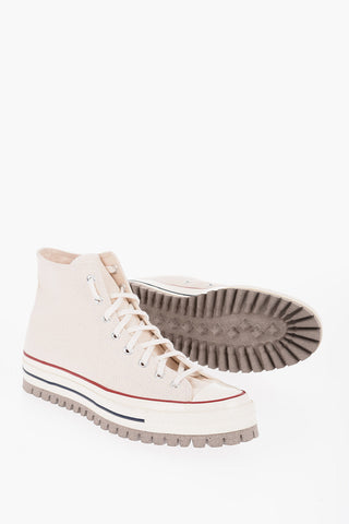 LIMITED EDITION ALL STAR CHUCK TAYLOR 70 Canvas High-Top Sneakers with Tank Sole