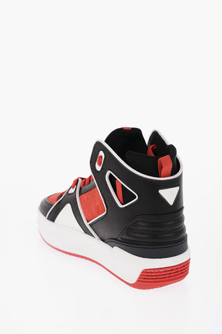 Suede and Leather BASKETBALL JD1 High-Top Sneakers with Contrasting Details