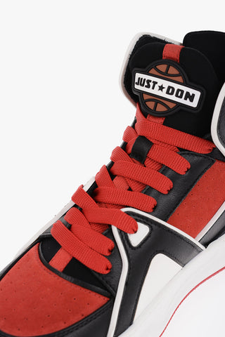 Suede and Leather BASKETBALL JD1 High-Top Sneakers with Contrasting Details