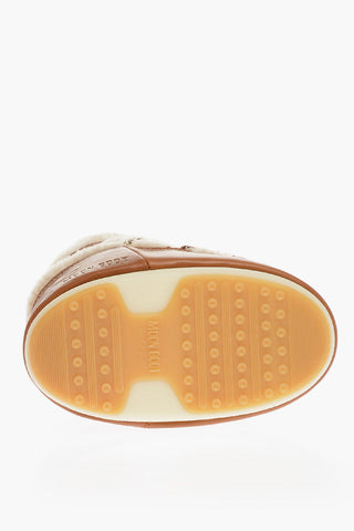MOON BOOT Stivaletti da Neve in Shearling con Logo