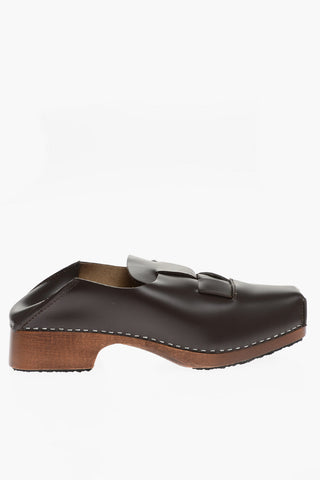 Wedges Leather LEGA Mues wih Wood Sole