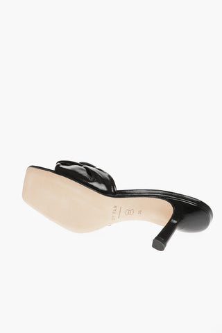 Spool Heel LANA Leather Mules 6cm