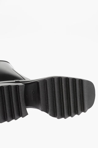 Side Zip Rubber BETY Booties with Squared Toe 7cm