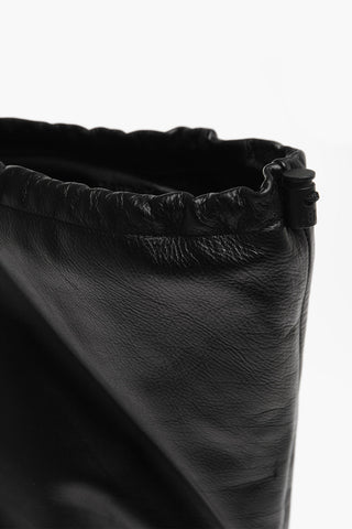 Stivali in Pelle FALKON con Design a Sacchetto e Coulisse 10cm