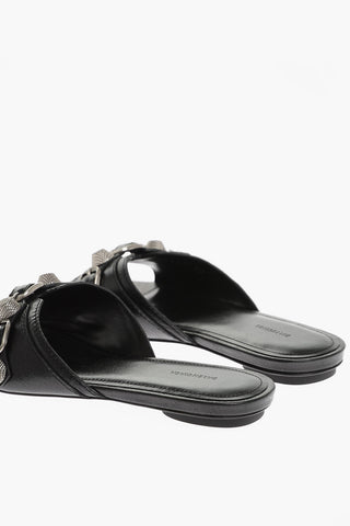 Sliders in Pelle CAGOLE con Dettagli Fibbie