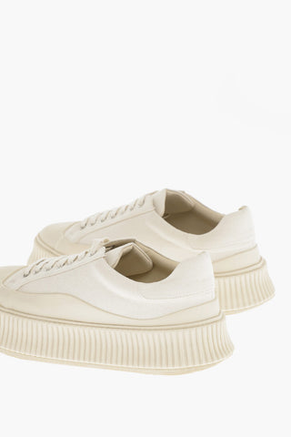 Leather Lining Canvas OLONA Platform Sneakers