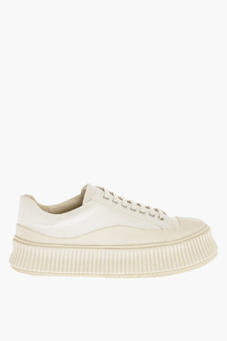 Leather Lining Canvas OLONA Platform Sneakers