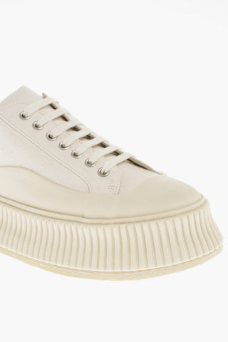 Leather Lining Canvas OLONA Platform Sneakers