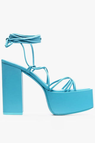 Platform Mules MALENA with Gladiator Fastening 12cm