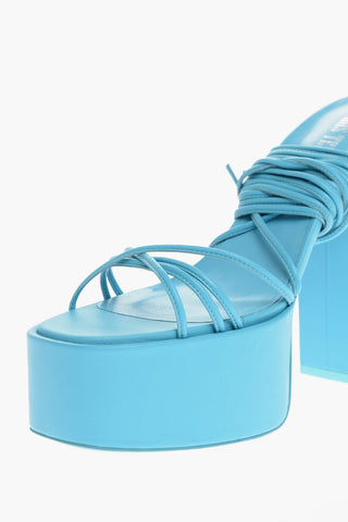 Platform Mules MALENA with Gladiator Fastening 12cm