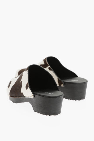 Mules in Cavallino con Motivo Mucca