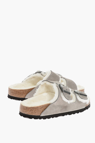 Suede ARIZONA SHEARLING Sandals with Fur Lining