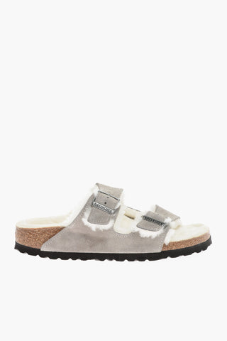 Suede ARIZONA SHEARLING Sandals with Fur Lining