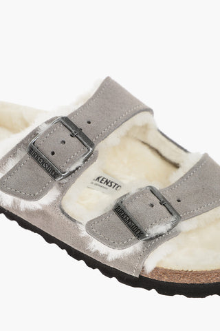 Suede ARIZONA SHEARLING Sandals with Fur Lining