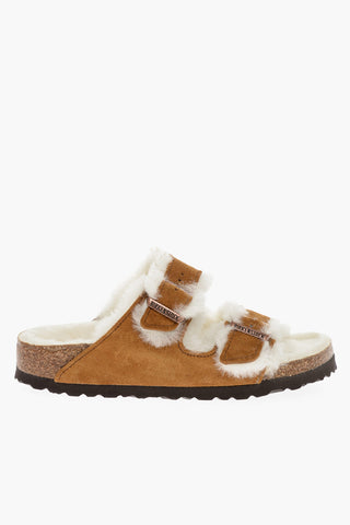 Suede ARIZONA SHEARLING Sandals with Fur Lining
