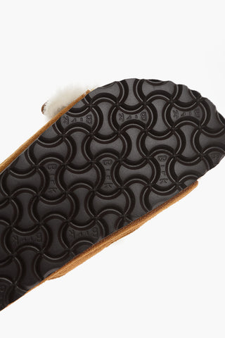 Suede ARIZONA SHEARLING Sandals with Fur Lining