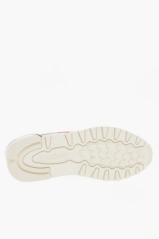 CLASSIC Contrasting Logo Lace-up Leather Sneakers