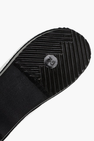 Wood Sole Patent Leather Mules