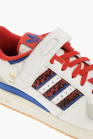 Leather FORUM Sneakers with Animal Printed Inserts