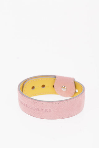 Bracciale Reversibile in Pelle Lucida e in Suede