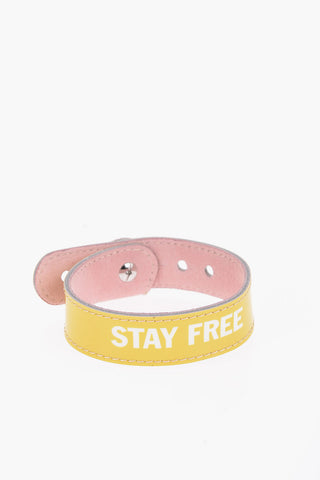 Bracciale Reversibile in Pelle Lucida e in Suede