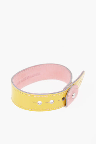 Bracciale Reversibile in Pelle Lucida e in Suede