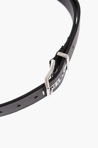All-Over Writing Leather Belt 30mm