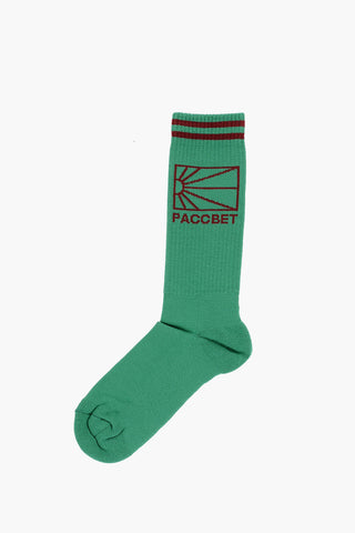 Solid Color Long Socks with Rib Detail
