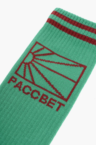 Solid Color Long Socks with Rib Detail