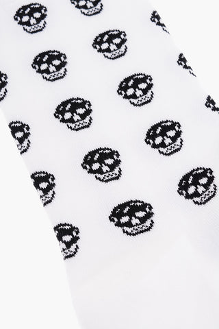 All-Over Skulls Embroidered Long Socks