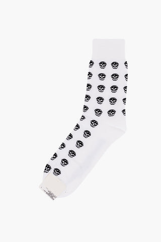 All-Over Skulls Embroidered Long Socks