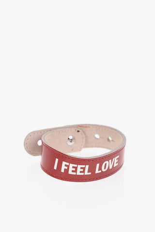 Patent and Suede Leather Reversible Bracelet