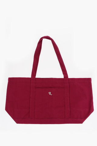Borsa Tote Oversize in Cotone a Tinta unita