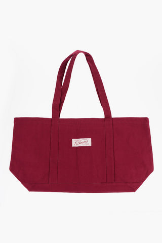 Borsa Tote Oversize in Cotone a Tinta unita